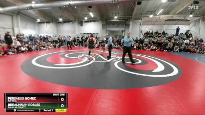 130 lbs Semifinal - Persaeus Gomez, Pomona vs Breaunnah Robles, Douglas County