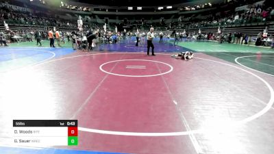 55 lbs Round Of 32 - Dominick Woods, Bitetto Trained Wrestling vs Greyson Sauer, Wrecking Crew