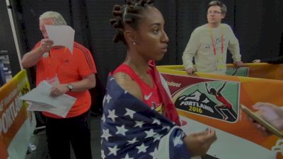 Brianna Rollins happy with silver in Portland