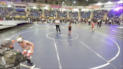 57 lbs Quarterfinal - Cristiano Ortiz, Ranch Hand Wrestling vs Messias Sena, Top Notch