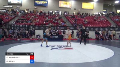 51 kg Quarters - Domenic Munaretto, Illinois vs Cooper Hinz, Big Game Wrestling Club