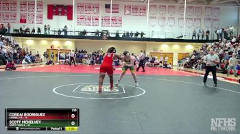215 lbs Semifinals (8 Team) - Scott McKelvey, Saint Mark`s vs Cordai Rodriguez, Laurel H S