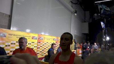 Ashton Eaton after winning the heptathlon in Portland at World Indoors