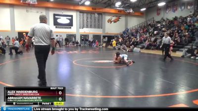 BN-9 lbs Cons. Round 1 - Abraham Navarrete, Cuba City/Southwestern/Benton vs Alex Wardenburg, North Liberty Wrestling Club