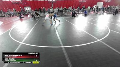 117 lbs Cons. Semi - Ivel Smith, Askren Wrestling vs Benjamin Diekhus, Wrestling Factory