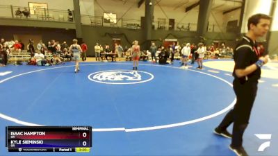 126 lbs Semifinal - Isaac Hampton, OR vs Kyle Sieminski, OR