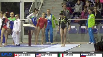 Sara Berardinello - Vault, Italy - Jr AA, Jesolo 2016