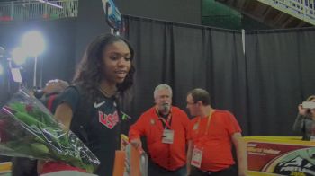 Vashti Cunningham announces she will turn pro after winning indoor gold!