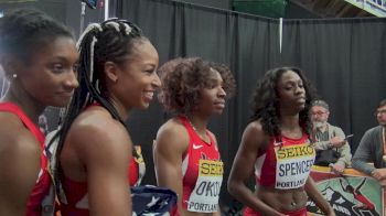 Team US women smoke the field to win the 4x400