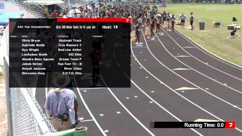 Youth Girls' 200m, Semi-Finals 19 - Age 15-16