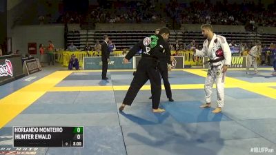 Horlando Monteiro vs Hunter Ewald IBJJF 2016 Pan Brown Belt Middle Heavyweight