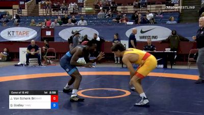 74 kg Consolation - John Van Schenk Brill, Buffalo Valley Regional Training Center vs Quinton Godley, Titan Mercury Wrestling Club