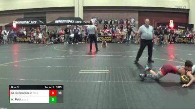 85 lbs Round 1 (6 Team) - Maxwell Schnurstein, Ares vs Nolan Petit, Believe To Achieve WC