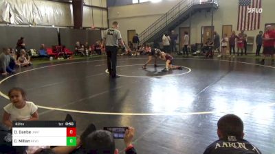 82 lbs Quarterfinal - Derek Danbe, Unattached vs Chase Millan, Revolution