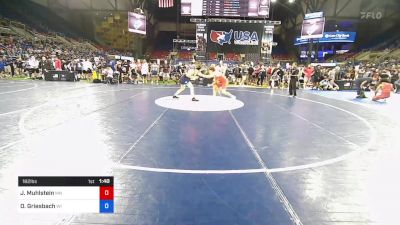 182 lbs Cons 16 #1 - Joseph Muhlstein, Minnesota vs Owen Griesbach, Wisconsin