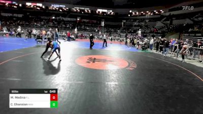 90 lbs Round Of 16 - Maxwell Medina, F.l.o.w. vs Christian Ohansian, Mahwah