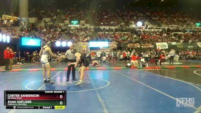 AA - 138 lbs Champ. Round 1 - Evan Hafliger, Missoula Sentinel vs Carter Sanderson, Billings West