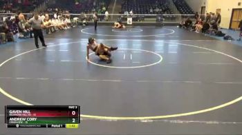 160 lbs Quarterfinals (8 Team) - Gaven Hill, Richmond Hill HS vs Andrew Cory, Creekview