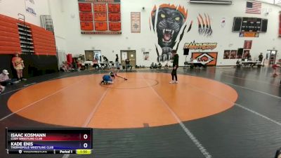 135 lbs Round 4 - Isaac Kosmann, Cody Wrestling Club vs Kade Enis, Thermopolis Wrestling Club