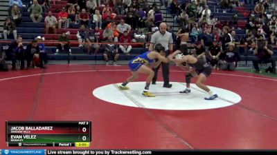 120 lbs Semifinal - Evan Velez, Brawley vs Jacob Balladarez, Shadow Hills