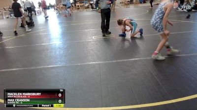 70 lbs Round 4 (6 Team) - Max Cranson, Dundee WC vs Macklen Marksbury, Ninja Killer Black