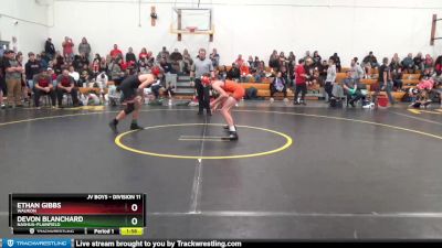 DIVISION 11 lbs Round 3 - Devon Blanchard, Nashua-Plainfield vs Ethan Gibbs, Waukon