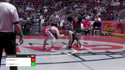 152 lbs Round Of 32 - Greg Shaulis, Mt. Pleasant vs Cole Hubert, Saucon Valley