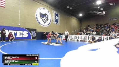 170 lbs Cons. Round 3 - Ashley Garcia, Mt. Whitney vs Eveie Guzman, Monache