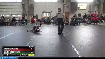 52 lbs Finals (2 Team) - Jaxon Bedsworth, Warhawks Red vs Santino DeLeon, 84 Athletes