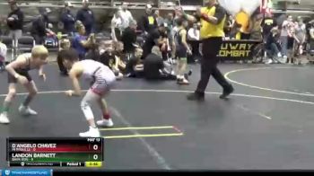 58 lbs Round 1 (4 Team) - Landon Barnett, Barn Kids vs D`Angelo Chavez, MI Pitbulls