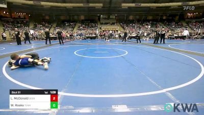 73 lbs Quarterfinal - Lucas McDonald, Deer Creek Wrestling Club vs Wyatt Rooks, Team Tulsa Wrestling Club