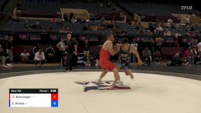 87 lbs Semifinal - Zachary Braunagel, Illinois Regional Training Center/Illini WC vs Spencer Woods, Army (WCAP)