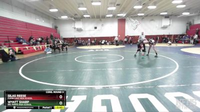 122 lbs Cons. Round 3 - Silas Reese, Clear Lake High School vs Wyatt Sharp, Del Norte High School