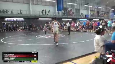 113 lbs Semis & 3rd Wb (16 Team) - Maxx Perez, Beach Bombers vs Cole Dyer, Alabama Elite Gold