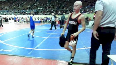 87 lbs Round Of 16 - Christian Cambron, Hennessey Eagles Jr High vs Jackson Ward, Berryhill Public Schools