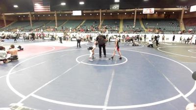 98 lbs Quarterfinal - Ian Montano, NM Gold vs Abram Loya, Dumas Wrestling Club