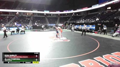 II-215 lbs Cons. Round 3 - Ison Shirley, Chautauqua Lake-Westfield-Panama vs Elijah Porpora, John Glenn