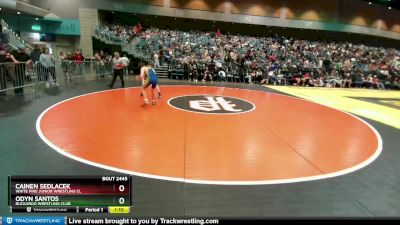 104-113 lbs Round 4 - Cainen Sedlacek, White Pine Junior Wrestling Cl vs Odyn Santos, Buckaroo Wrestling Club