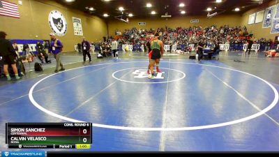 195 lbs Cons. Round 6 - Simon Sanchez, Centennial vs Calvin Velasco, Royal