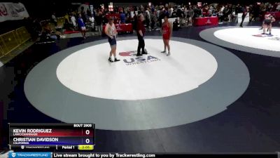 195 lbs Cons. Semi - Kevin Rodriguez, LAWC/Chaminade vs Christian Davidson, California