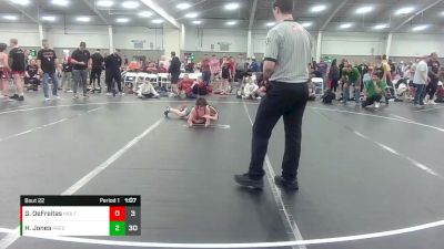 100 lbs Round 5 (10 Team) - Gabe DeFreitas, Wolfpack WC vs Henry Jones, Virginia Team Predator