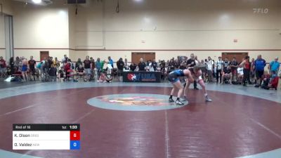 70 kg Rnd Of 16 - Kobe Olson, Oregon vs Odysseus Valdez, New Mexico