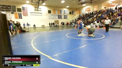 285 lbs Cons. Round 4 - Ismael Avendano, Rialto vs Miguel Saldana, Indio