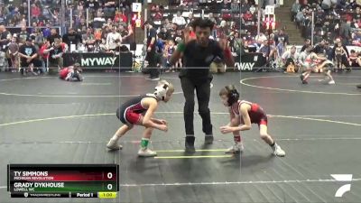 46 lbs Cons. Round 7 - Grady Dykhouse, Lowell WC vs Ty Simmons, Michigan Revolution