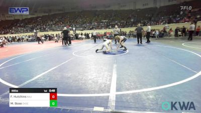 88 lbs Consi Of 8 #2 - Fisher Hutchins, Salina Wrestling Club vs Mac Boso, Choctaw Ironman Youth Wrestling