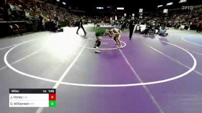 160 lbs Round Of 64 - Jake Honey, Bakersfield (CS) vs Dominic Williamson, Canoga Park (LA)