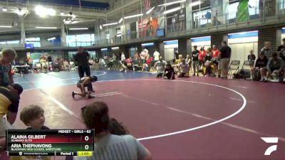 62 lbs Round 2 - Aria Thephavong, Blackman High School Wrestling vs Alaina Gilbert, Alabama Elite