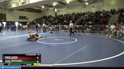 113 lbs Quarterfinal - Jesse Hernandez, California vs Jason Saenz, Eleanor Roosevelt