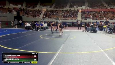 D4-113 lbs Cons. Semi - Aiden Espinoza, Pima vs Jaeman Wesolek, Arizona Lutheran HS