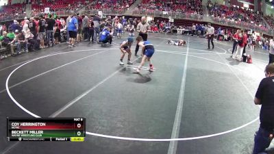 85 lbs Champ. Round 2 - Coy Herrington, NCYAC vs Beckett Miller, Wayne Wrestling Club